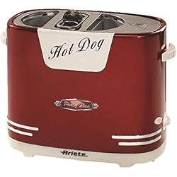 Ariete AR186 186 Appareil à Hotdog, 650 W, 2 liters, Rouge