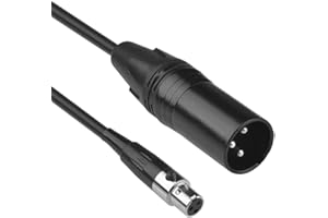 S SIENOC SIENOC Mini XLR Femelle 3P à XLR-Mâle 3Pin Plug Pro Mic Premium Câble Audio