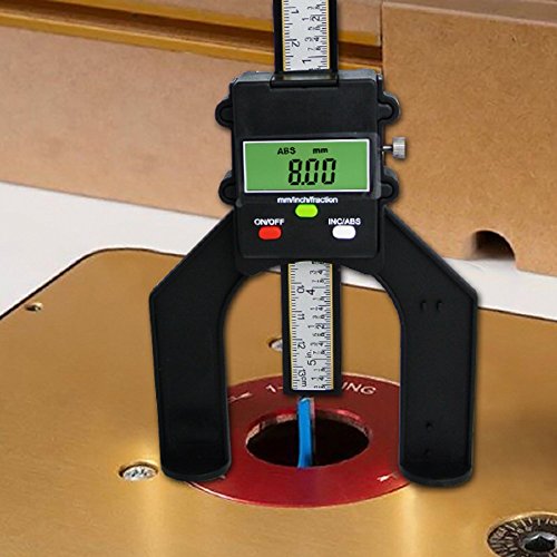 Digitale Profiltiefenmesser Magnetische Selbst Standing Blende 80mm Hand Router - 3