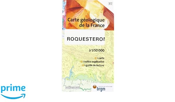 Amazonfr Carte Géologique Roquesteron Cartes Brgm - 