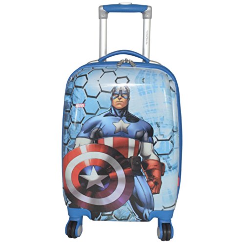Texas USA 22 inch CAPTAIN AMERICAN Printed Polycarbonate 4 wheel Kids Trolley Bag RS.4599 (54.00% Off) - Amazon