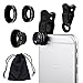 Camkix Universal 3 in 1 Camera Lens Kit for Smart phones (iphone Galaxy HTC Motorola) Ipad Ipod touch Laptops / One Fish Eye Lens / One 2 in 1 Macro Lens and Wide Angle Lens / One Universal Clip / One Microfiber Carrying Bag with Retail packaging(Black) RS.2379.00