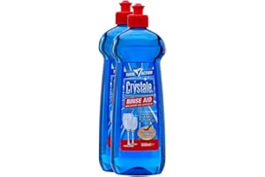 Crystale Rinse Aid Streak Free Dish Cleaner 500ml (2 Bottles)