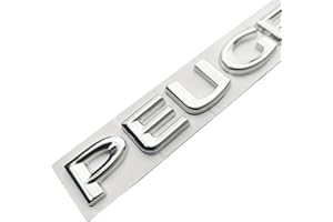 LYYMX Emblem Badge Decal Logo for Peugeot 107 206 207 208 308 307 407 508 2008 3008, Badge Metal Emblem Sticker Letters for Car Logo, Emblem Sign Letters Badge Logo Accessories,A