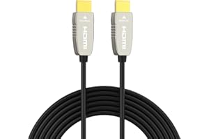 RUIPRO Kabel HDMI z włókna 20 m 4K 60 Hz prędkość światła HDMI2.0b obsługuje 18,2 Gb/s ARC HDR10 Dolby Vision HDCP2.2 4:4 Ultra cienki i elastyczny kabel optyczny HDMI z technologią optyczną