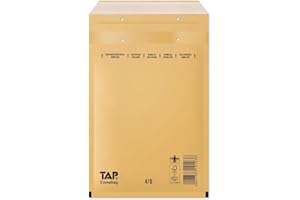 GPACK 100 Stück Luftpolsterumschläge Luftpolstertaschen Versandtaschen Gr. D4 / DIN B5/C5+ (200x275 mm außen) Farbe braun