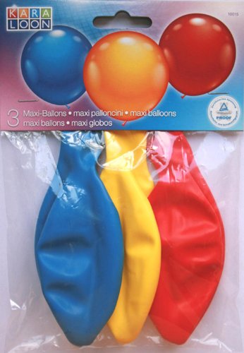Karaloon 10015 – 3 Maxi-Ballons 45 cm, sortiert - 2