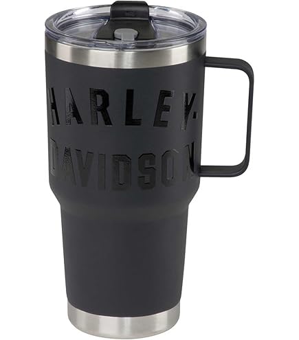 Harley-Davidson Etched H-D Stainless Steel Travel Mug w/Lid - 12 oz. HDX-98629 : Harley-Davidson