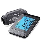 ACEVIVI&reg; Digitales Oberarm-Blutdruckmessgerät, Großer Speicher, Vollautomatisch, Eletronisch, Großes LCD-Display, Hintergrundbeleuchtung