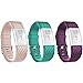 Produktbild Ersatz Armbänd für Fitbit Charge 2, CAM-ULATA Weiche Silikon Verstellbare Einstellbare Zubehör Band Ersatzband Uhrenarmband Ersatz Armband für Fitbit Charge 2 Smartwatch Herzfrequenz Sport Fitness Tracker, Rosa+Grün+Violett