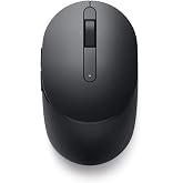 Dell Pro Plus Kompakt Mouse &ndash; MS5120W &ndash; Siyah &ndash; 570-ABHO Kablosuz, 2.4 GHz, Bluetooth 5.0, 1600 DPI, 7 tuş, USB-A alıcı, 36 A