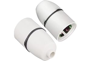 HASHK Ceiling Lamp Holder Light Bulb Socket Lamp Fitting High Temperature Resistance Ideal for Use in Confined Spaces Such As Bathrooms Bayonet Batten White (Lamp holder 2 White)