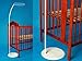 CANOPY drape with Free Standing HOLDER- to fit baby swinging crib/wicker basket/craddle (BLUE MOON)