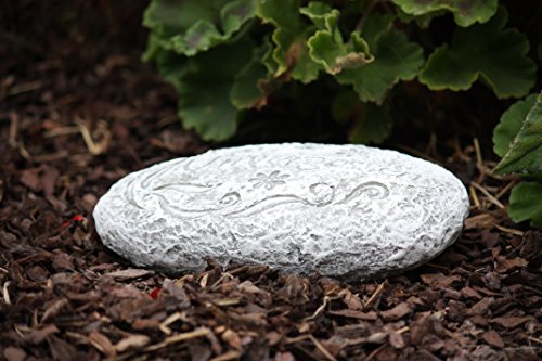 Grabschmuck massiver Steinguss Grabstein UNVERGESSEN frost- und wetterfest bis -30°C - 2