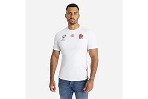 Umbro Mens England RWC2023 Rugby Home Shirt Adults Top