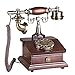 Produktbild MMM- Retro / Antique / Massivholz / Telefon / Wählscheibe / Wahltaste / Mit Tape Box / Anrufer-ID und andere Funktionen, verdrahtete Telefon aus Holz und Messing (Größe: 19 * 18 * 25cm) europäischen Festnetz-Telefon ( Farbe : B )