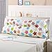 Produktbild LYRYIH Bett Pp-Baumwolle Gefüllt Dreieckiger Keil, Kopfteil Flachs Am Krankenbett Tatami Herausnehmbaren Polstermöbel Kissen Taille Lesen Kopfkissen Bedside Kissen-r 150x50x22cm(59x20x9inch)