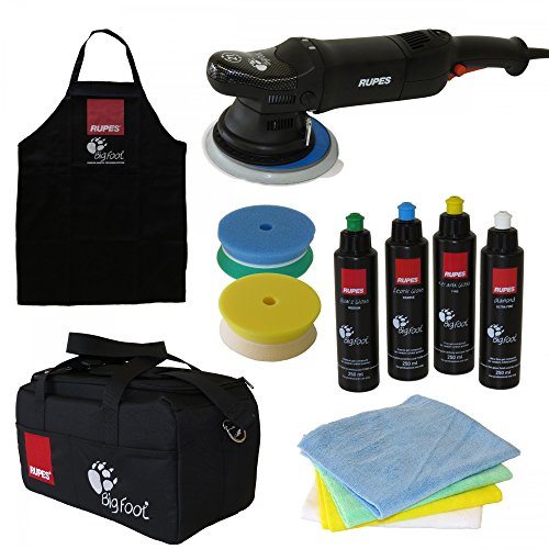 Rupes Big Foot Deluxe Poliermaschinen- und Poliermittel-Set LHR 21ES LHR 21 ES Exzenter