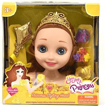You are a Princess 16cm Styling Head - Golden Rose