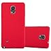 Produktbild Cadorabo Hülle für Samsung Galaxy Note 4 - Hülle in Frosty ROT – Hardcase Handyhülle im matten Frosty Design - Schutzhülle Bumper Back Case Cover