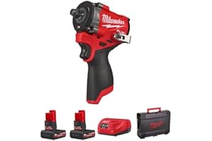 Milwaukee M12FCIWF38G3-502X 12v Fuel 3/8" Compact Impact Wrench Kit - 2 x 5.0ah High Output Batteries