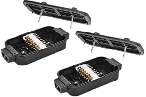 ‎MULTIBROS Multibros 2er Pack Verteilerdose Kunststoff – 8x4-polige Anhängerdose Elektrikdose Anschlussbox – Spritzwassergeschützt, 6V / 12V / 24V – Ideal für Fahrzeuge, Anhänger & Elektrotechnik