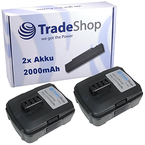2x Hochleistungs Li-Ion Akku 12V / 2000mAh ersetzt Ryobi 130503001 130503005 BPL1220 CB120L für Ryobi BID1201 CAH120LK CD100 CK212DA CKF120LM CR1201 CS1201 HJP001 HJP002 HP612K LSD1201 CHL12K