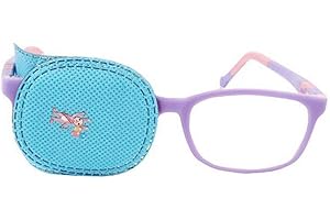 ERICOTRY Lot de 6 patchs oculaires pour les enfants - Pour traiter l'amblyopie, le strabisme, le rétablissement visuel - Taille normale - Bleu