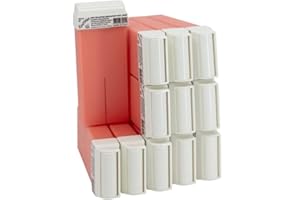 EpilWax Wachspatronen Set mit 12 Rosa Warmwachspatronen zur Haarentfernung Enthaarungswachs 100 ml Roll-on Nachfüller