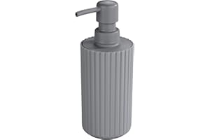 Allstar 23023100 dozownik mydła Minas, dozownik mydła w płynie, pojemność dozownika: 0,28 l, 7 x 18 x 7 cm, szary