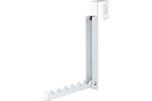 YAMAZAKI 'SMART' 7161 Collapsible Door Hook, White, For Doors Up To 3.6 cm Depth, Door Hanger