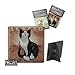 Produktbild Schwarz & Weiß Katze 8613 quadratisch Kühlschrank Magnet – My Pedigree Pals
