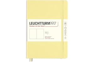 ‎LEUCHTTURM1917 LEUCHTTURM1917 365499 Notizbuch Medium (A5), Softcover, 123 nummerierte Seiten, Vanilla, blanko