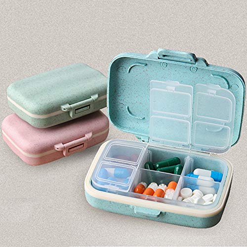 Fatetec-6-Grille-Bote--Pilules-en-Plastique-Portable-Petite-Bote-de-Mdicaments-Mini-Voyage-Mdicaments-tanche--lhumidit-Bote-de-Rangement-pour-Pilules-Voyage-Accessoires