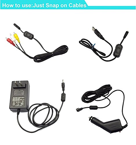 Lenhart 100 Wechselrahmen Ferrit Ring Core Schwarz RFI EMI Rauschunterdrücker Kabel-Clip für 5 mm Durchmesser Kabel - 3