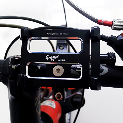 VOLO Aluminium verstellbar Fahrrad Phone Mount Smartphone Halterung fÃ¼r iPhone 8Â 7Â 6S 6Â 5S, schwarz