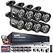 Produktbild SANNCE 720P HD CCTV Videoüberwachung System 16CH TVI DVR Recorder mit 8 x 720P 1MP Bullet Überwachungskamera Set für Innen und Außen, 2TB Festplatte, 20M IR Nachtsicht