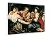 Produktbild Peter Paul Rubens, Lot und seine Töchter - 80x60 cm - Textil-Leinwandbild auf Keilrahmen - Wand-Bild - Kunst, Gemälde, Foto, Bild auf Leinwand - Alte Meister / Museum
