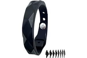 COTTNY Redup Far Infrared Negative Ions Wristband, Negative Ion Anti-Static Adjustable Silicone Sport Bracelets, Negative Ion Sports Bracelet for Men Women, Waterproof Negative Ions Wristband