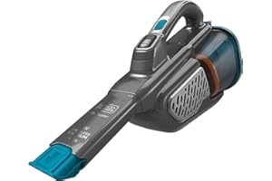 BLACK+DECKER Aspirateur de Table à Main sans Fil, 36W, Technologie cyclonique, 500 ML, 18V, BHHV520BF-QW Bleu/Argent/Titanium