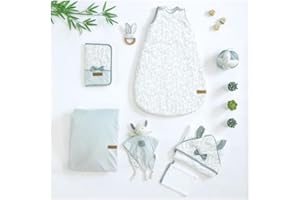 DOMIVA Nid d'ange esprit nature - blanc / vert - 80 cm