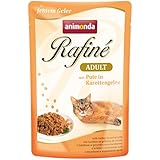 Animonda Rafine Adult Katzenfutter mit Pute in Karottengelee, 1er Pack (1 x 1200 g)
