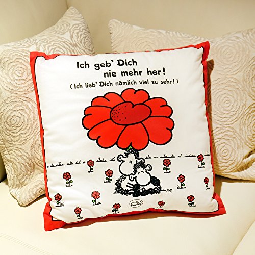 Sheepworld 40854 Baumwollkissen „Ich geb‘ Dich nie mehr her!“, 40 cm x 40 cm - 2