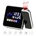 Produktbild Leegoal Projektionswecker, Multifunktions-Digitaluhr mit Backlight 3,7'' LCD-Display, Innentemperatur Feuchte, USB-Aufladung, 12Std./24h, Kalender