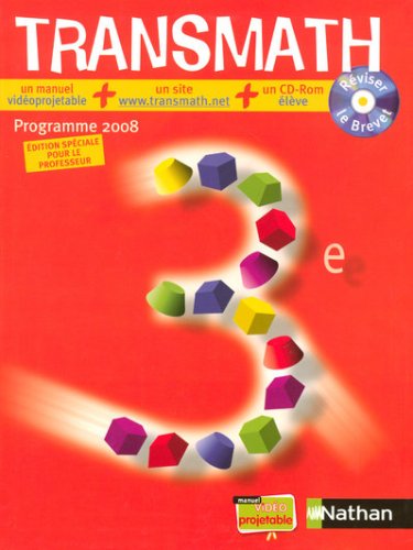 couverture de : Transmath 3e