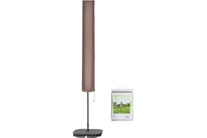 Oule GmbH Sonnenschirm Schutzhülle für Sonnenschirm bis ca. Ø200/300/400cm Premium Qualität aus hochwertigem 300GSM 600D Oxford Material Schutzhülle Sonnenschirm (Taupe 183cm×25/35cm)