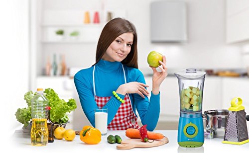 Khapp Smoothiemaker Edelstahlmesser Blau/Grün - 4