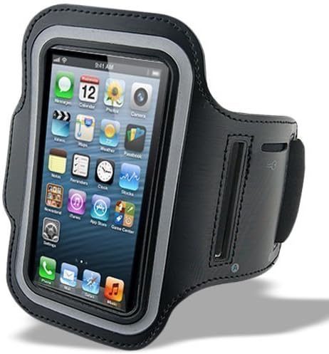 Urban Runner iPhone 5, 5s, 5c Black Sports Armband Premium Quality ideal for Jogging, Running, Gym, Cycling, Hiking - Strong Waterproof Cover