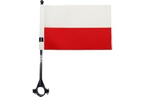 AZ FLAG Drapeau de Vélo Pologne, 21cm x 15cm