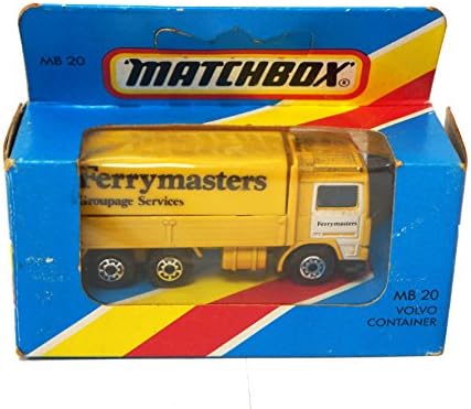 Vintage 1983 Matchbox 1:80 Scale Die-Cast MB-20 Ferrymasters Volvo Container Lorry Replica Vehicle Mint Condition In The Original Box